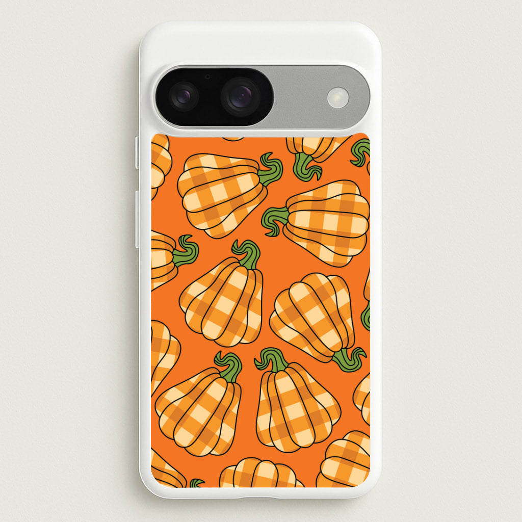 Tartan Pumpkins Pattern Google Pixel 9 / 9 Pro Case