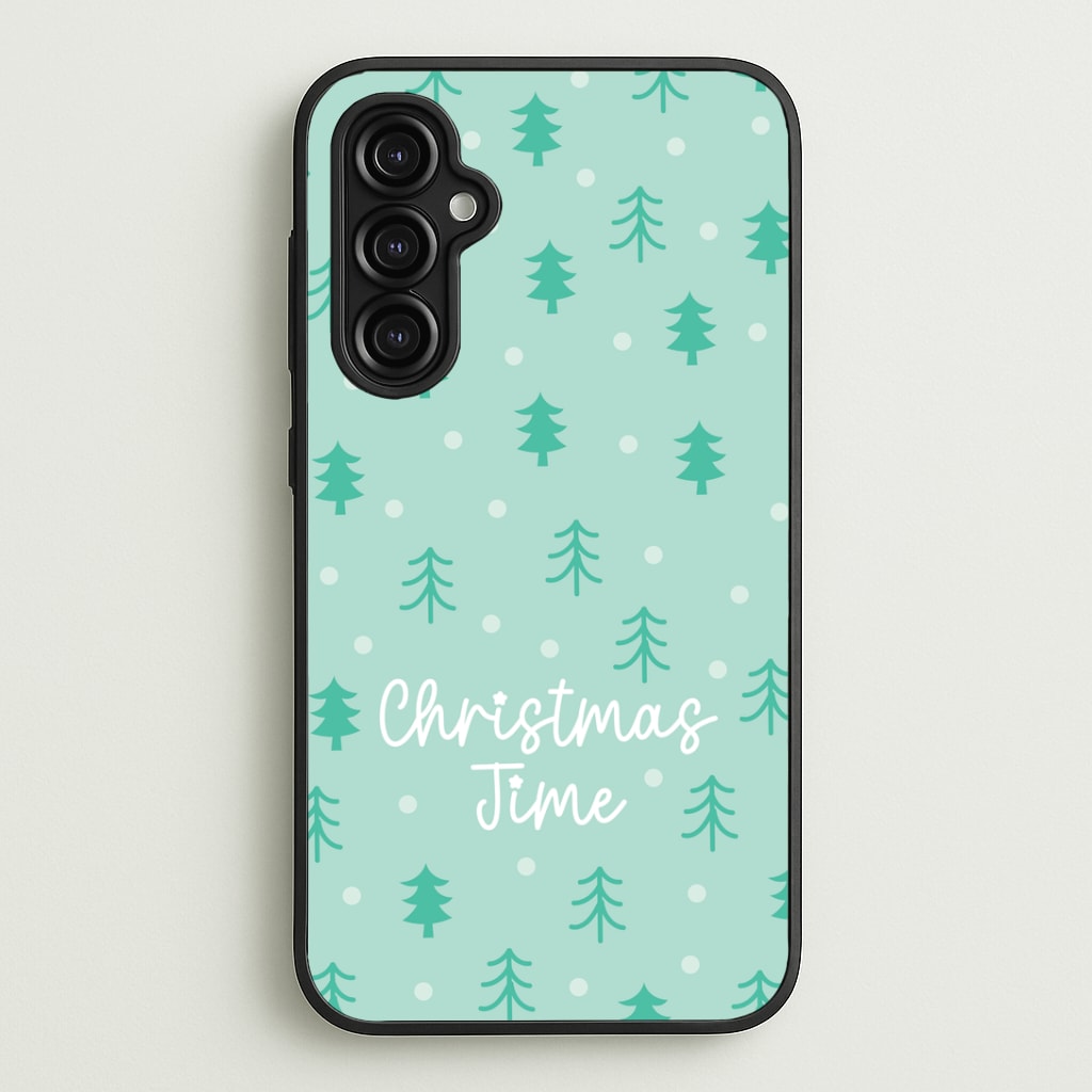 Cute Xmas Trees Pattern Galaxy A14 Case