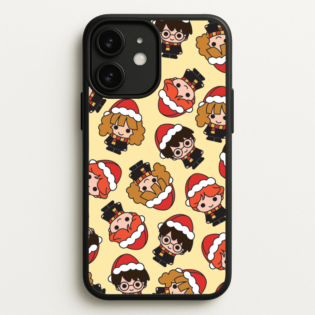Wizards With Christmas Hats Pattern iPhone 11 Case
