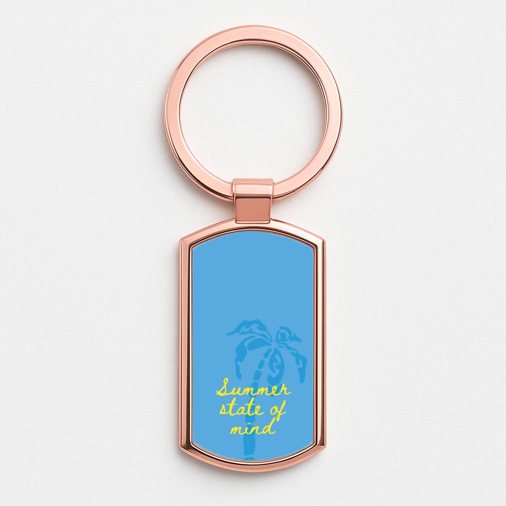 Summer State Of Mind Rose Gold Keyring