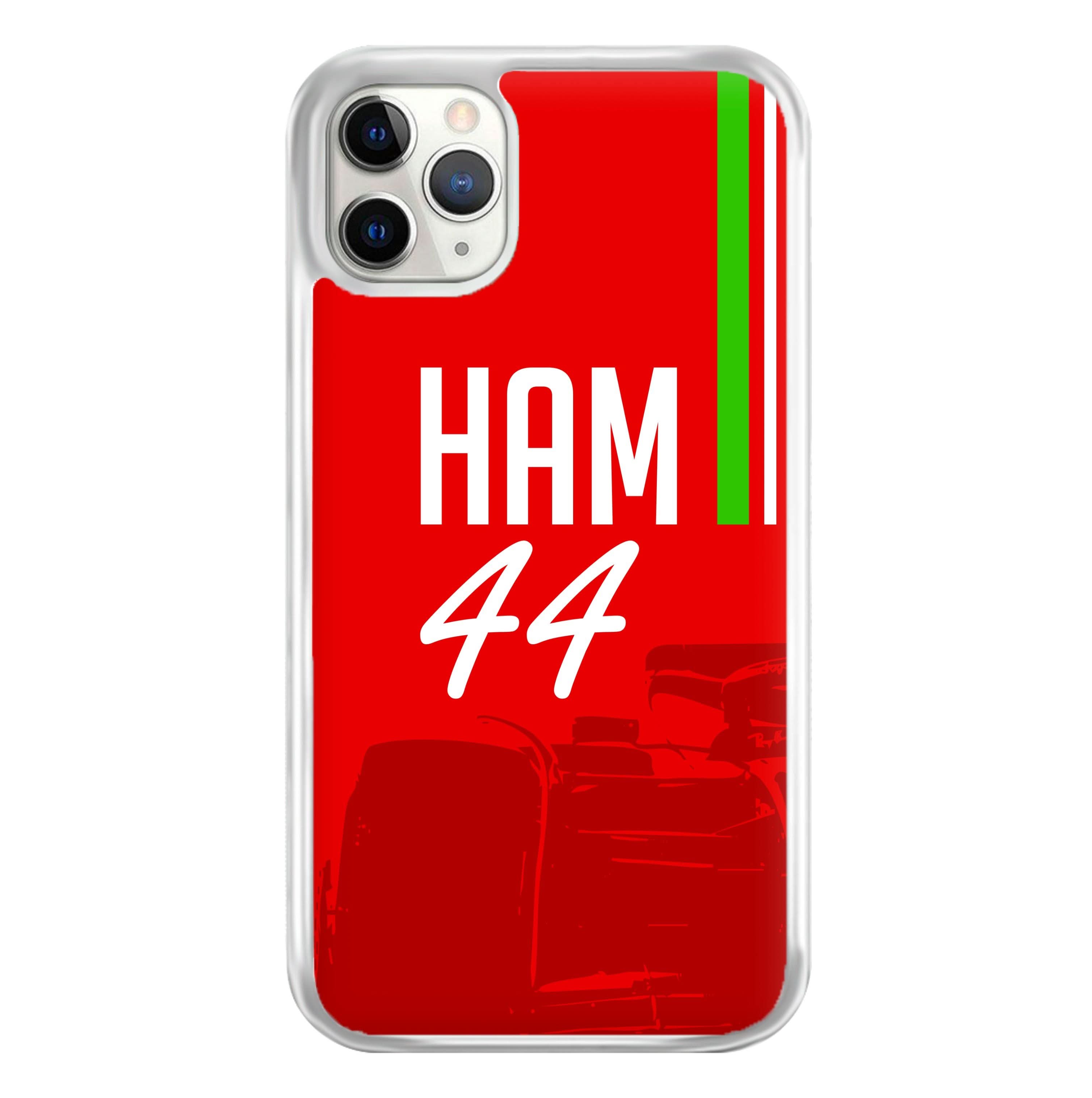 Dark Red Hamilton 44 Phone Case