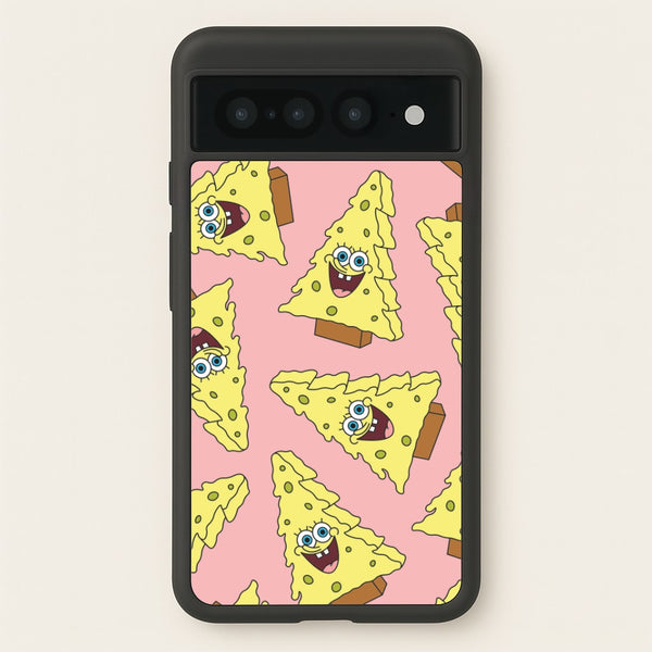 Christmas Tree Cartoon Sponge Pattern Google Pixel 7 Pro Case