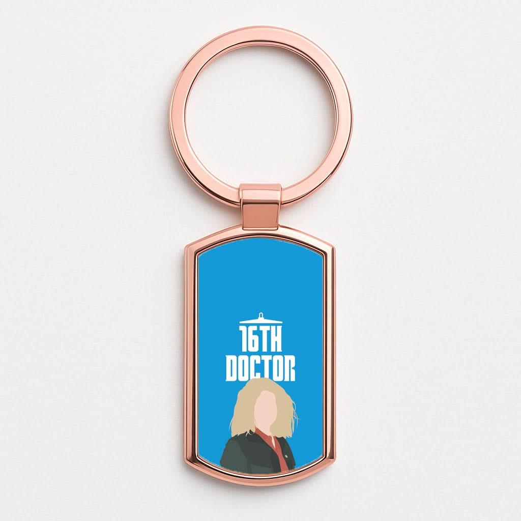 16th Doctor Billie Rose Gold Keyring