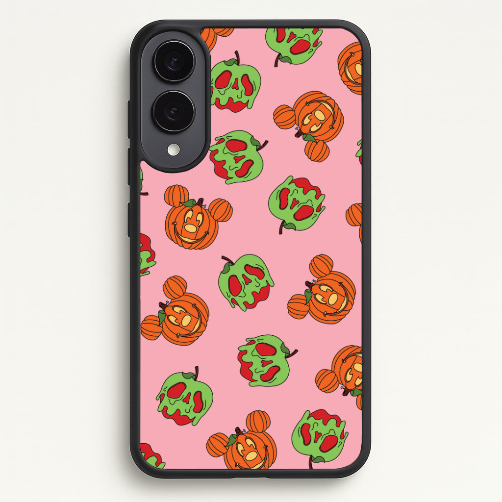 Pumpkin Mouse And Poison Apple Pattern Galaxy S25 Edge Case