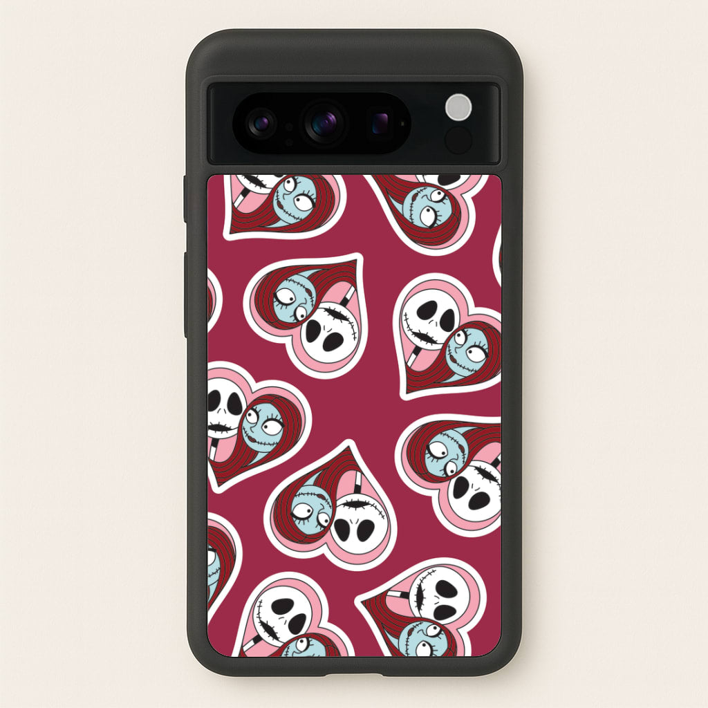 J And S Heart Pattern Google Pixel 8 Pro Case