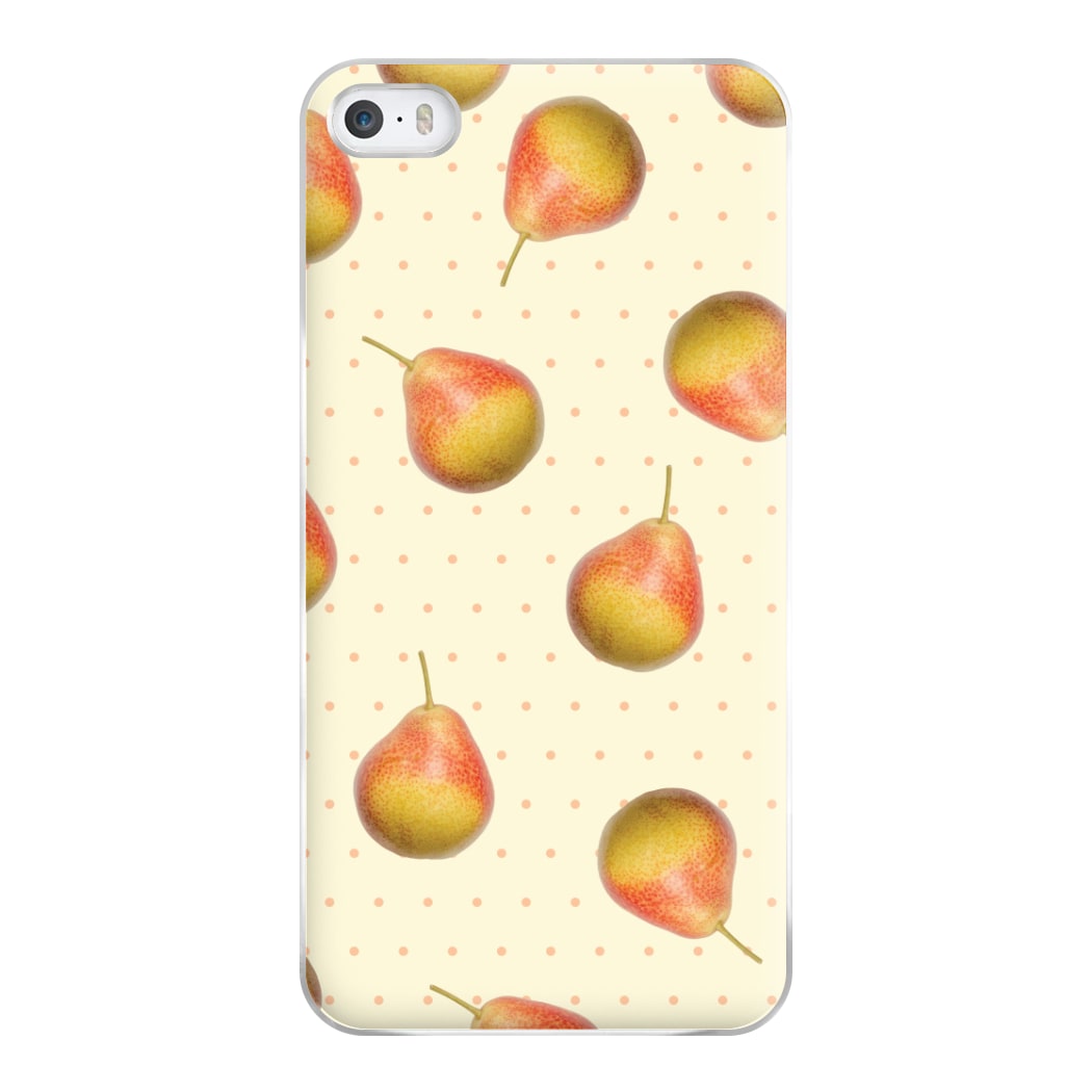 Pears And Polka Dots Pattern iPhone 5 / 5s / SE 2016 Case