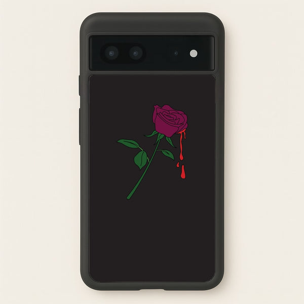 Dark Pink Rose Google Pixel 7 Case