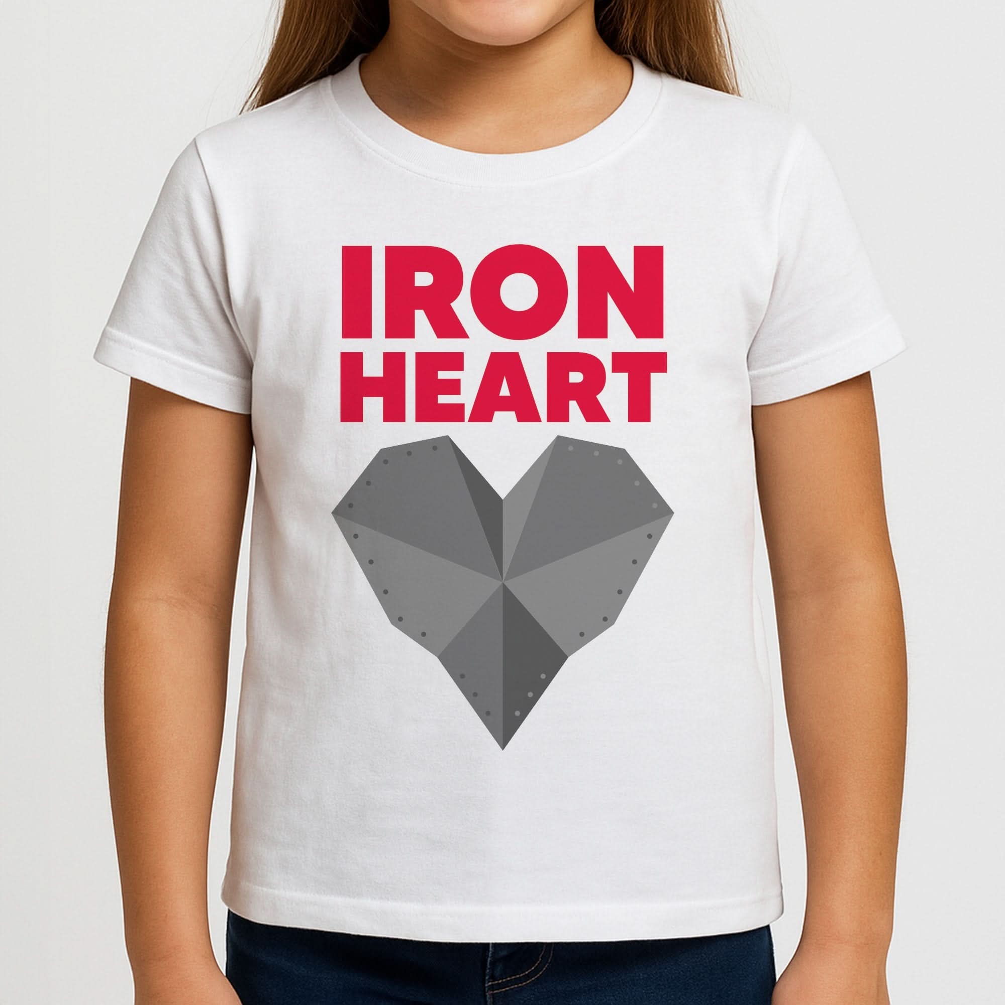 Metal Heart Girls T-Shirt