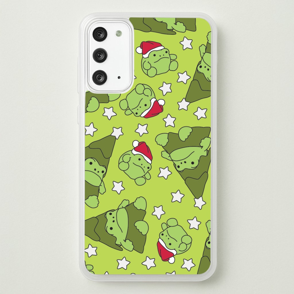 Christmas Frogs And Stars Plush Pattern Galaxy Note 20 Case
