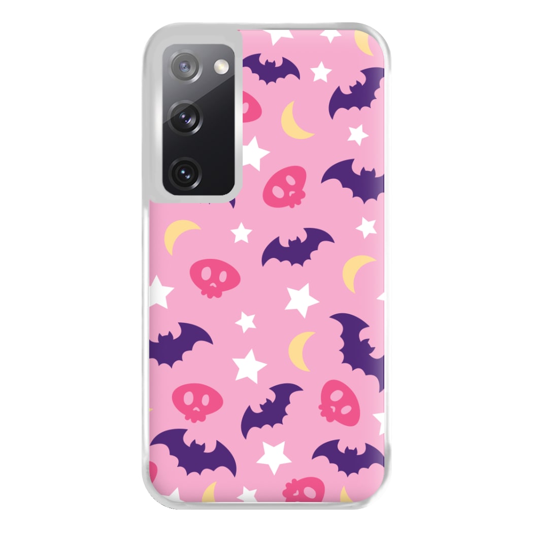 Skull, Bats And Stars Pattern Galaxy S20FE Case