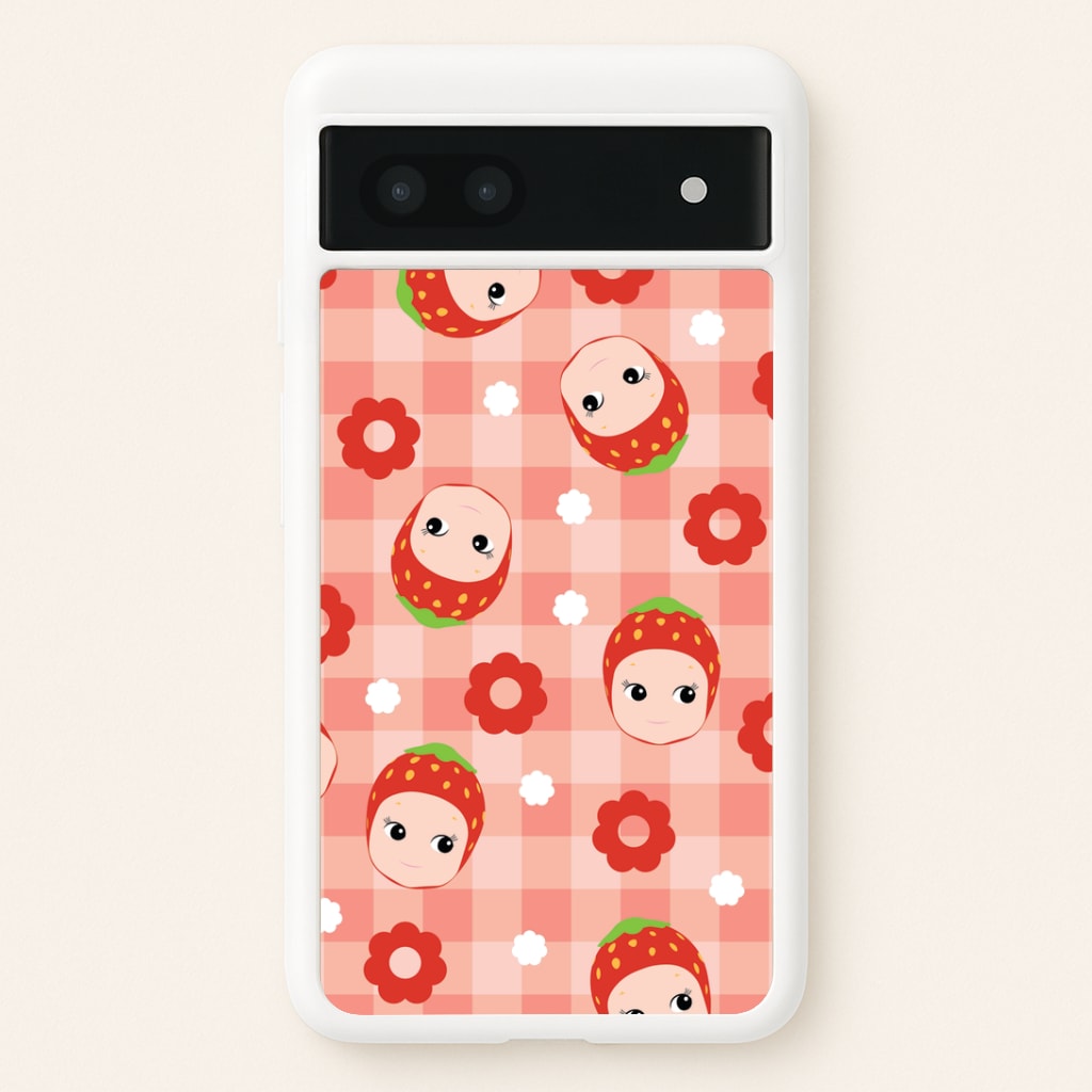 Strawberry Angel Pattern Google Pixel 6a Case