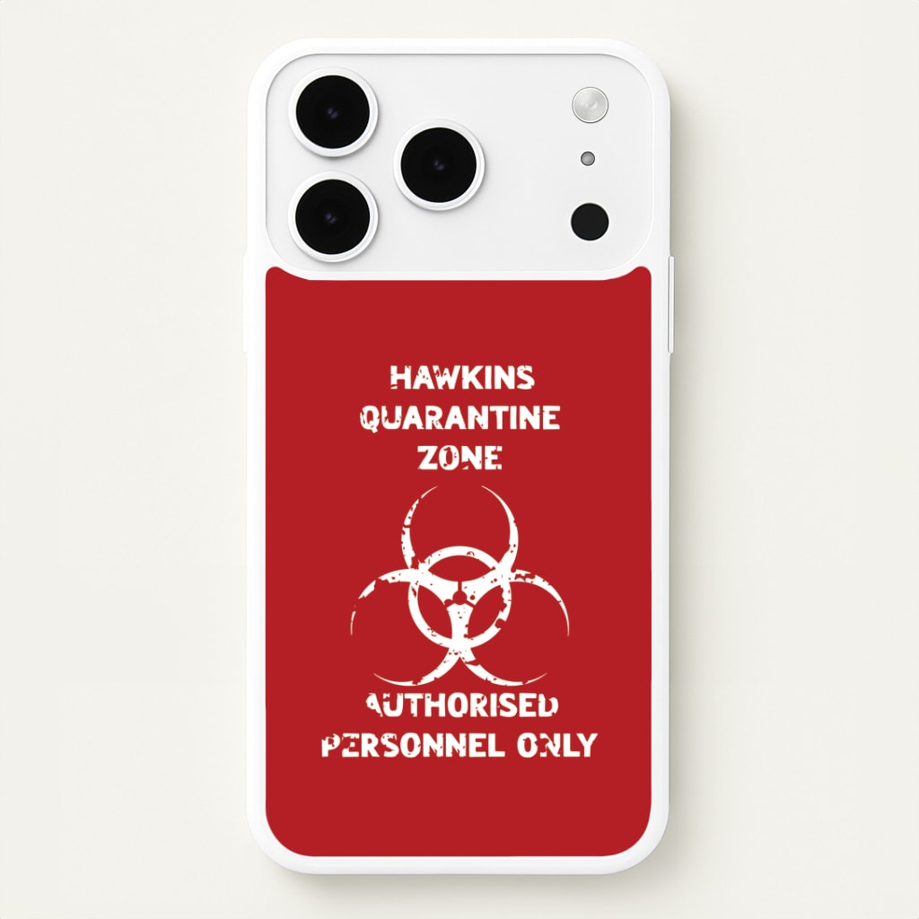 Hawkins Quarantine Zone iPhone 17 Pro Case
