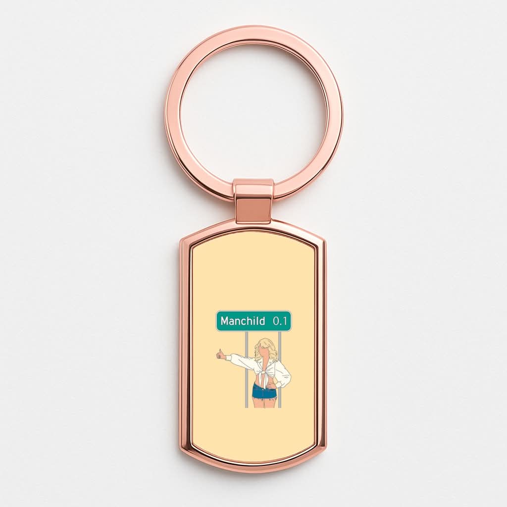 Man Child Miles Rose Gold Keyring