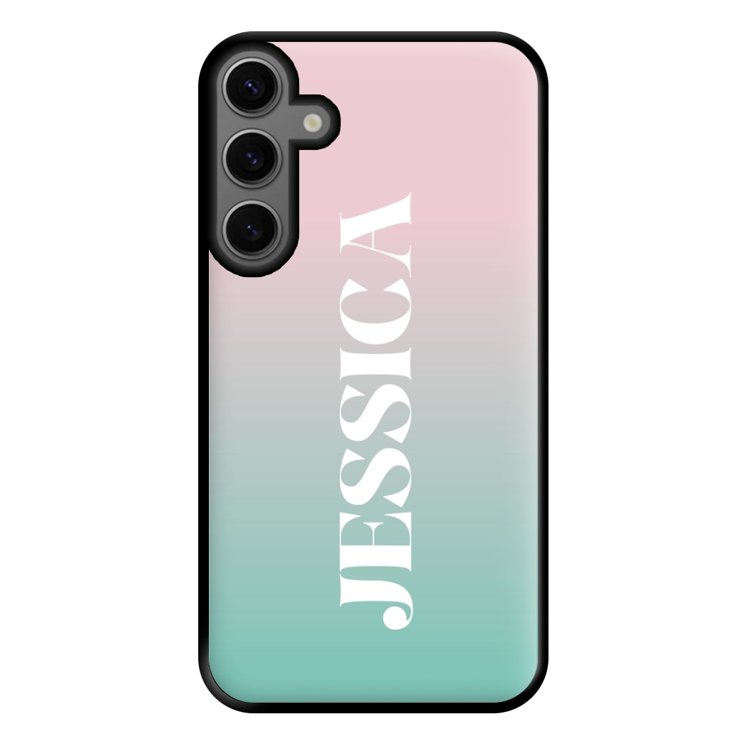 Gradient Personalised Name Galaxy S25 Case