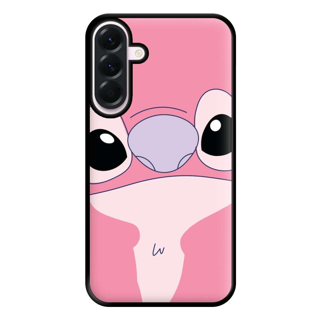 Cute Pink Alien Face Galaxy A36 Case