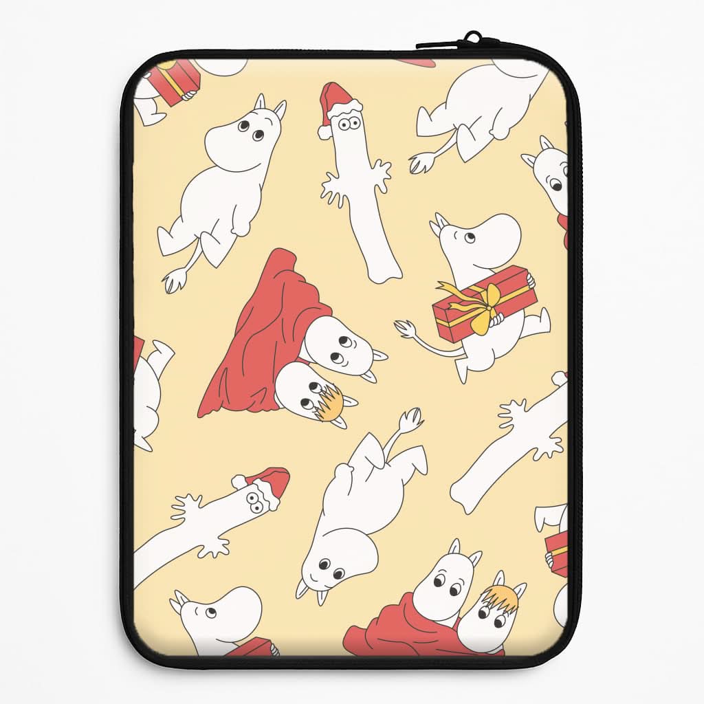Christmas Mooms Pattern Laptop Sleeve