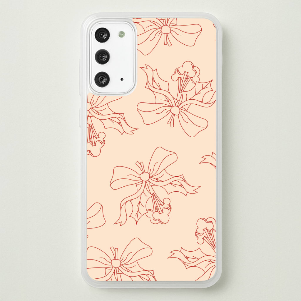 Cartoon Mouse Holly Pattern Galaxy Note 20 Case