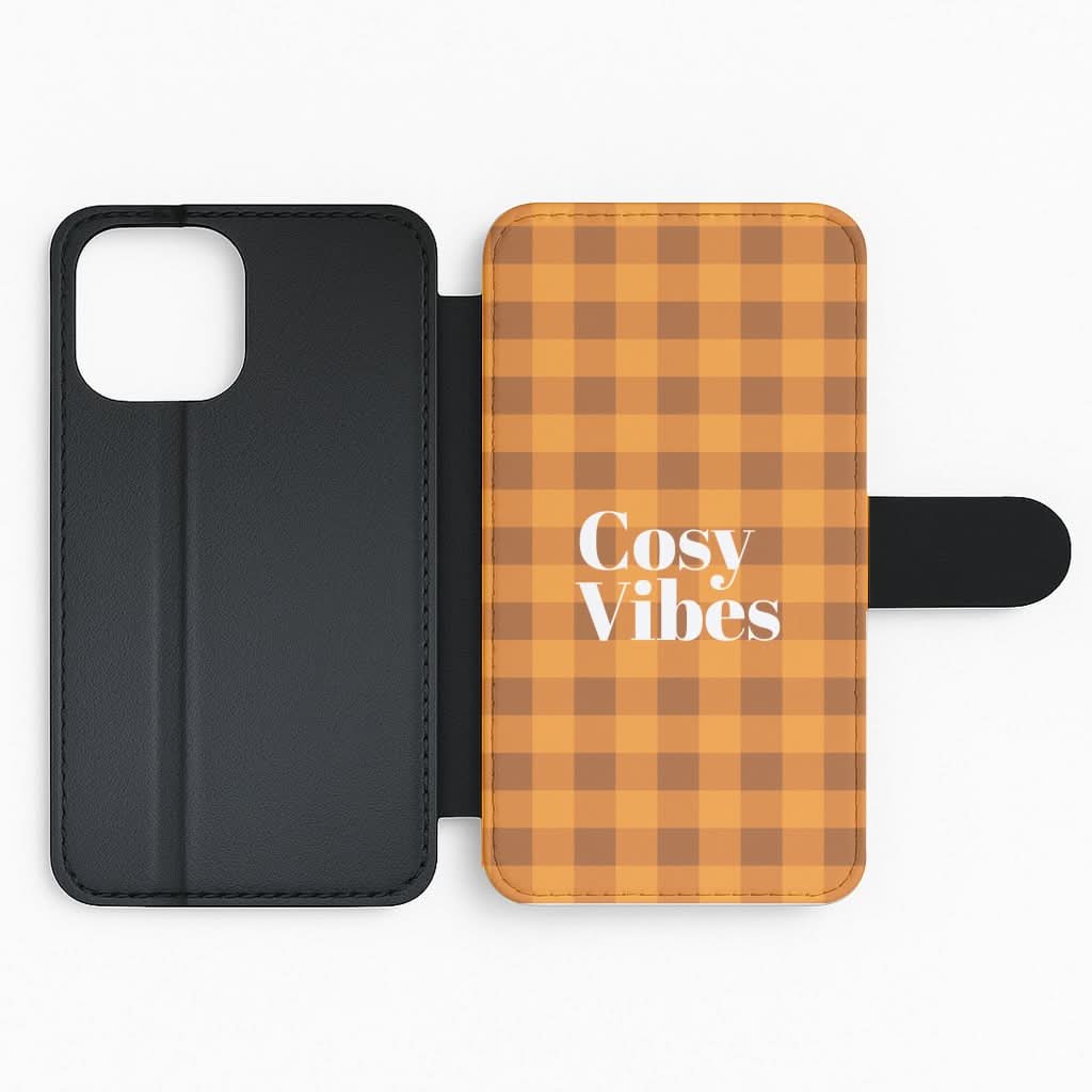 Checkered Cosy Vibes Flip Phone Case