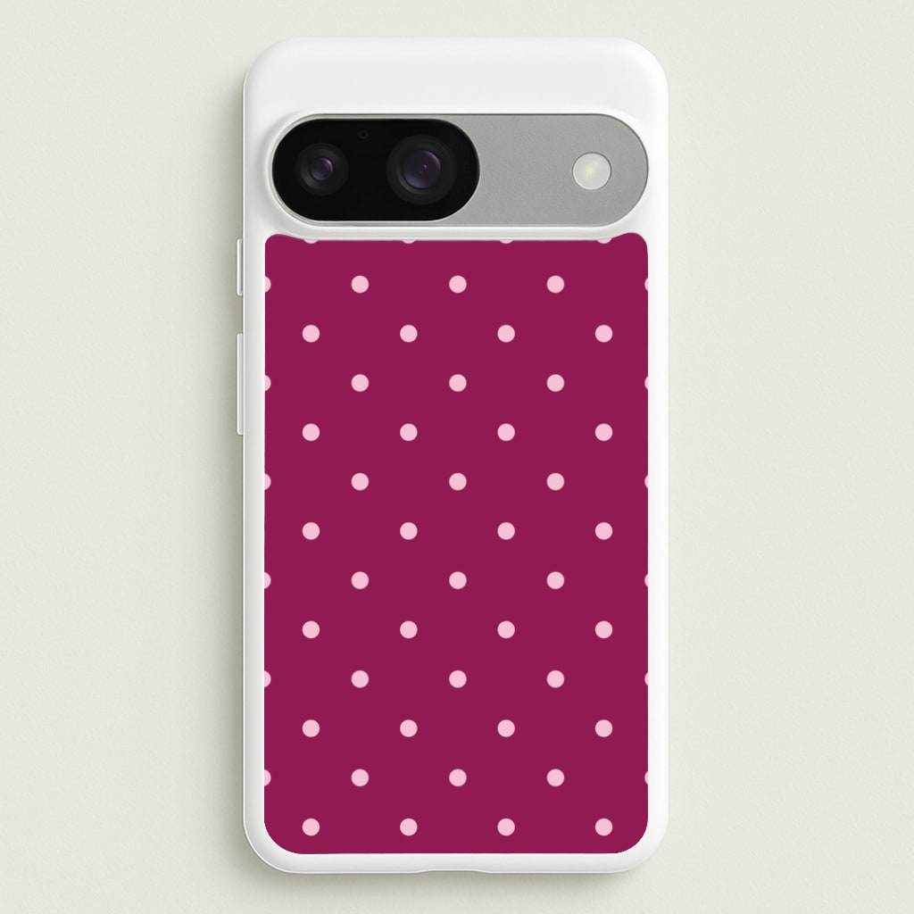 Raspberry Polka Dots Google Pixel 9 / 9 Pro Case