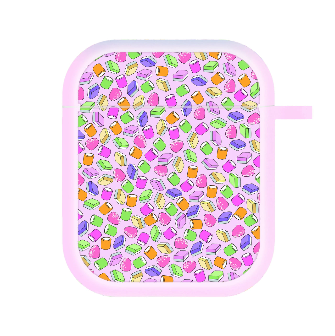 Pink Dolly Mix - Sweets Patterns AirPods Case