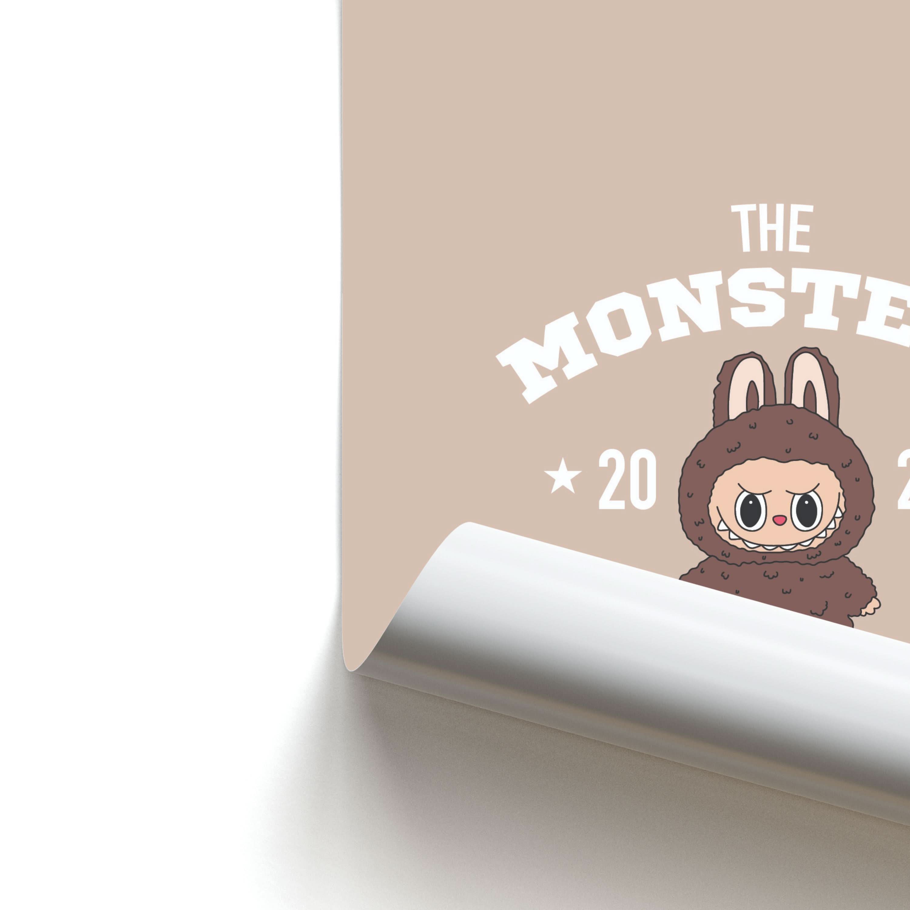 Cute Monster 2025 Biege Poster