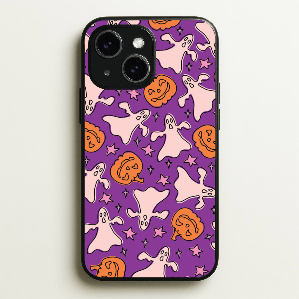 Abstract Halloween Pattern iPhone 14 Case