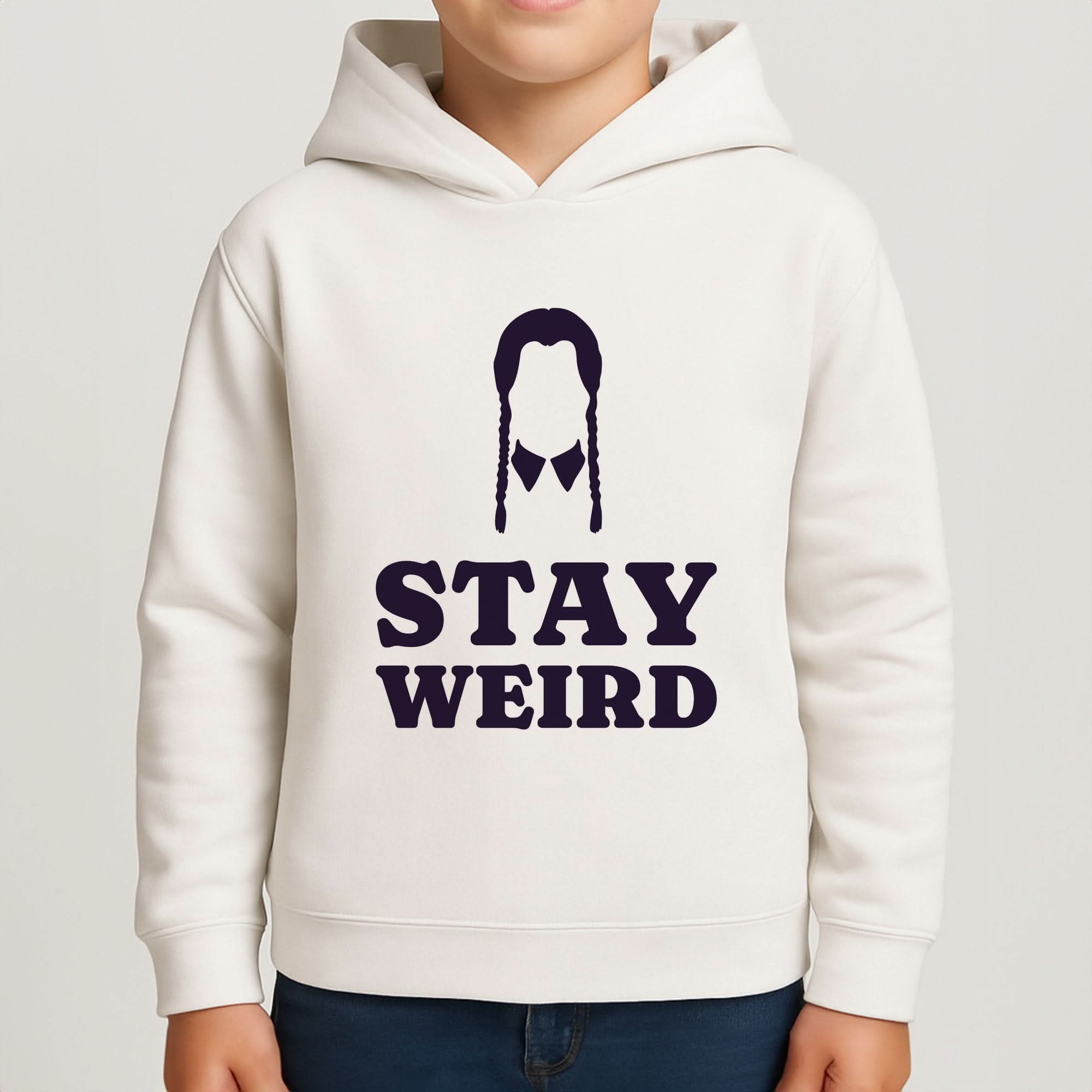Stay Weird Purple Boys Hoodie