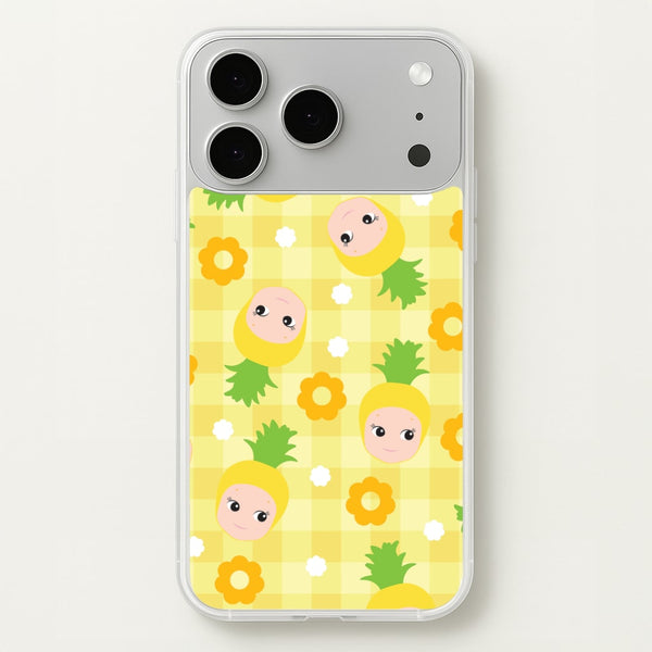 Pineapple Angel Pattern iPhone 17 Pro Case