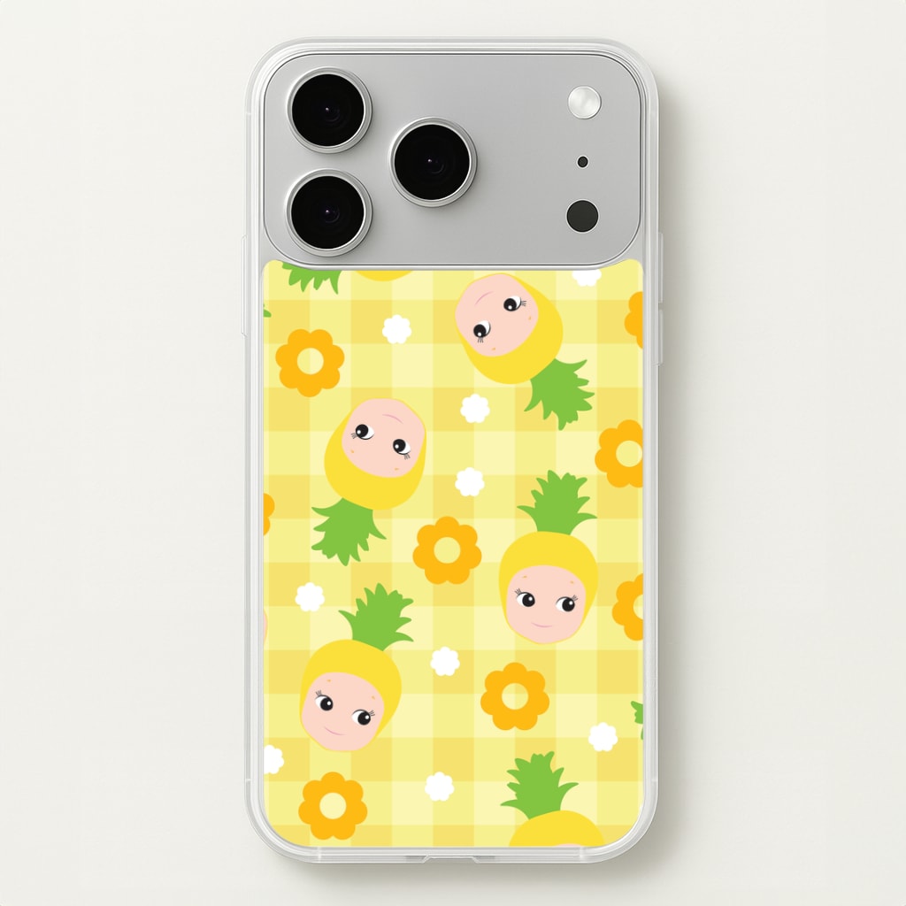 Pineapple Angel Pattern iPhone 17 Pro Max Case