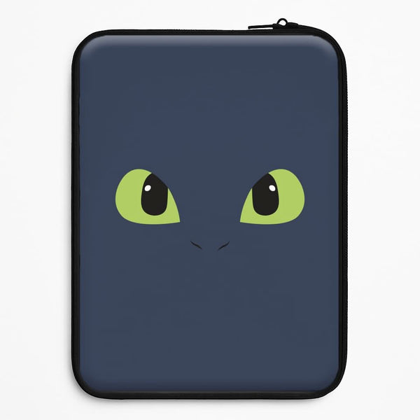 Black Fury Dragon Face Universal Laptop Sleeve