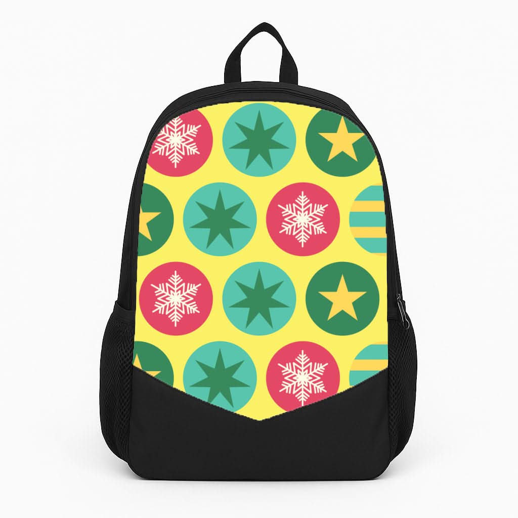 Colourful Abstract Baubles Christmas Pattern Backpack