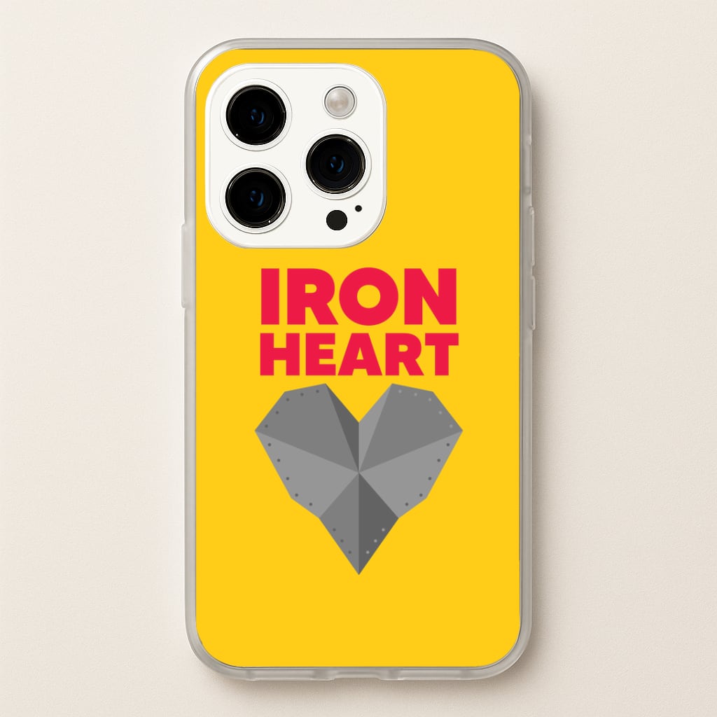 Metal Heart iPhone 14 Pro Case