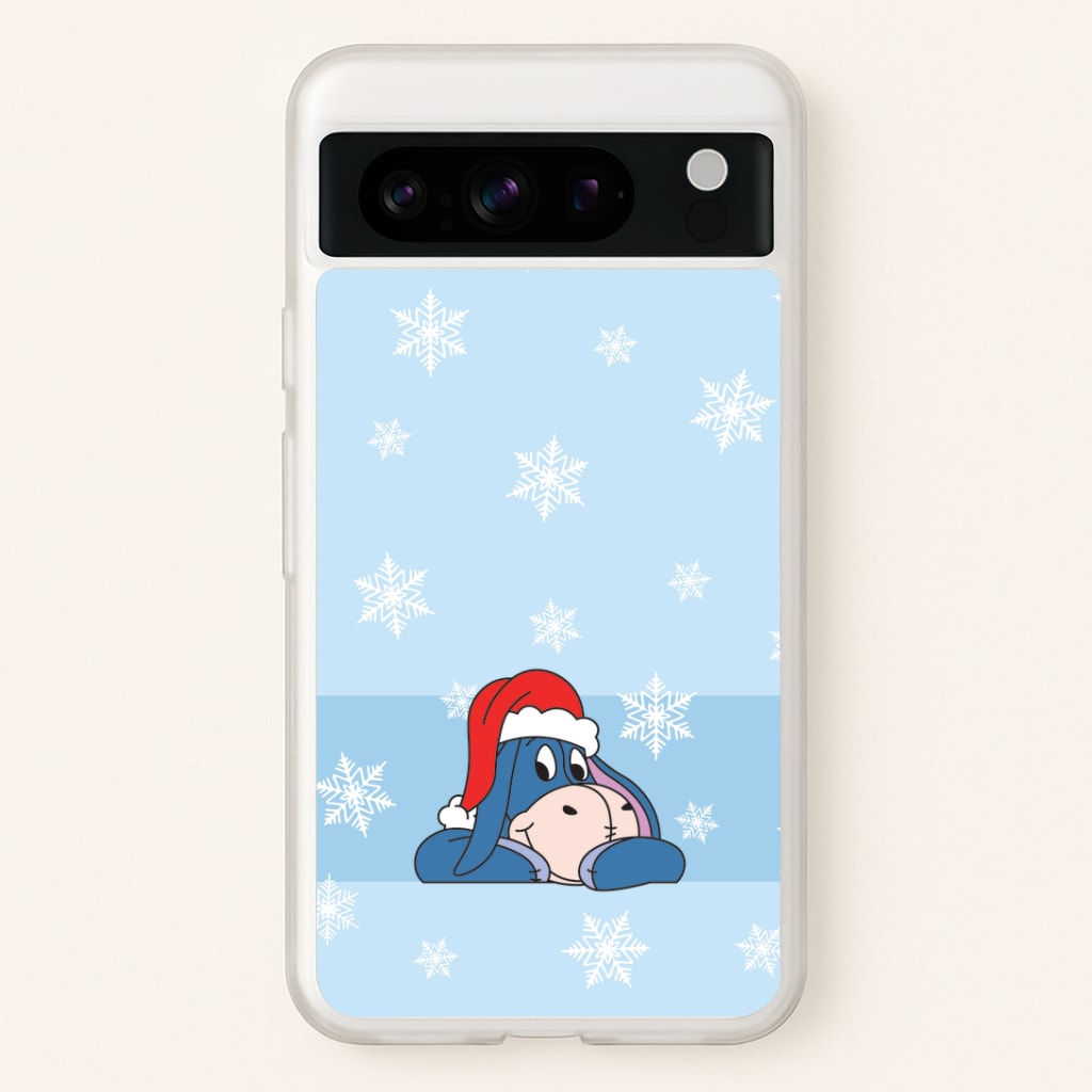 Cartoon Donkey Snowflakes Google Pixel 8 Pro Case