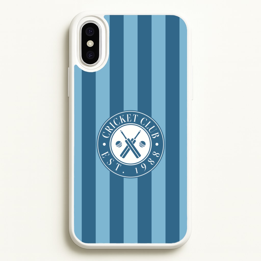 Stripey Cricket Badge iPhone XS Max Case
