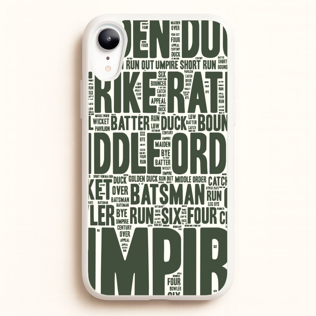 Cricket Wordscape iPhone XR Case