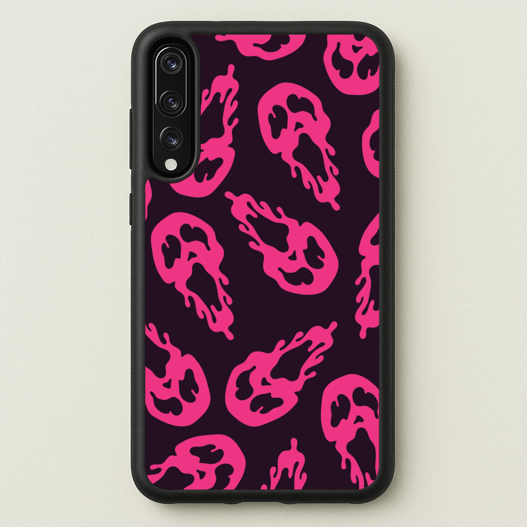 Trippy Ghost Face Pattern Huawei P20 Pro Case