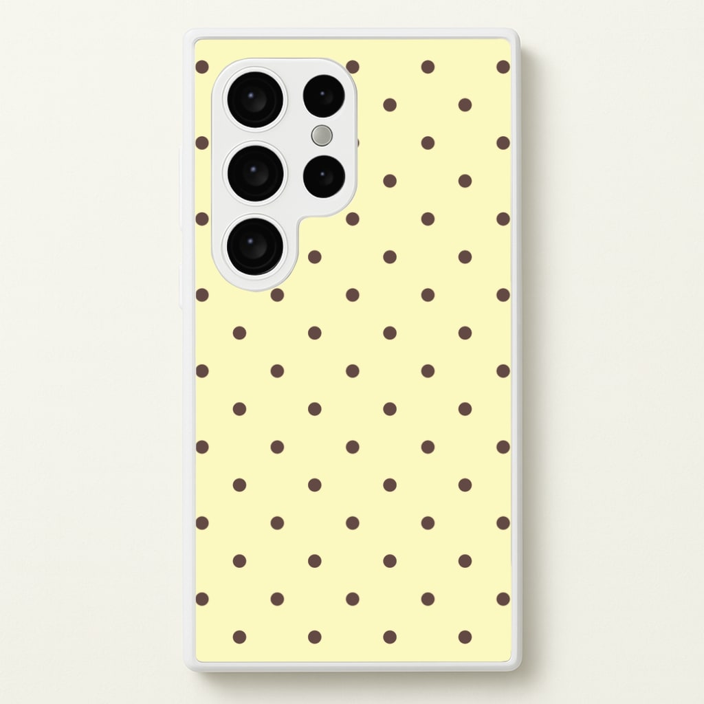 Vanilla & Chocolate Polka Dots Galaxy S24 Ultra Case