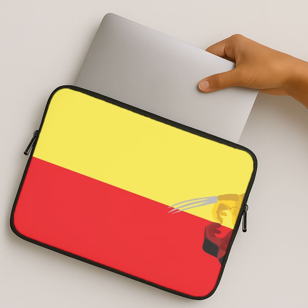 Red And Yellow Heroes Love Heart MacBook Cover