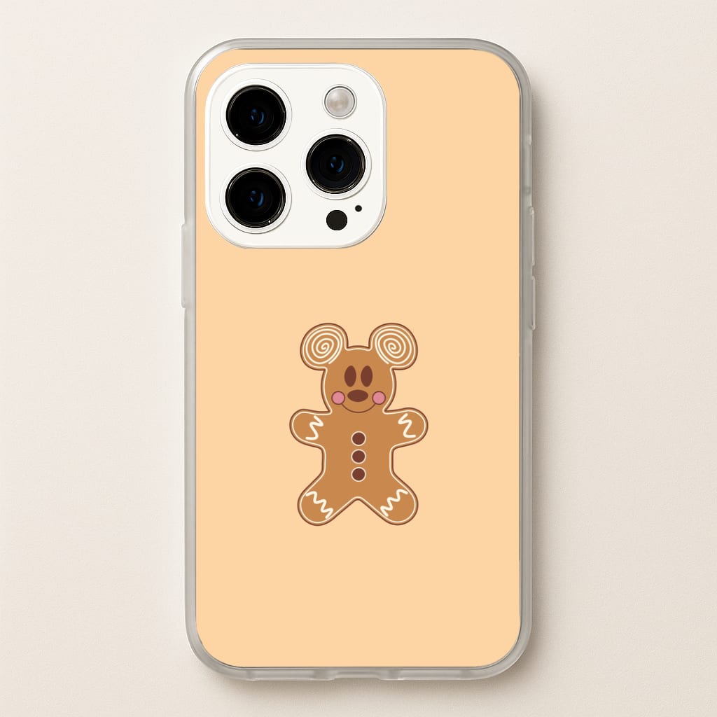 Cartoon Mouse Gingerbread iPhone 15 Pro Max Case