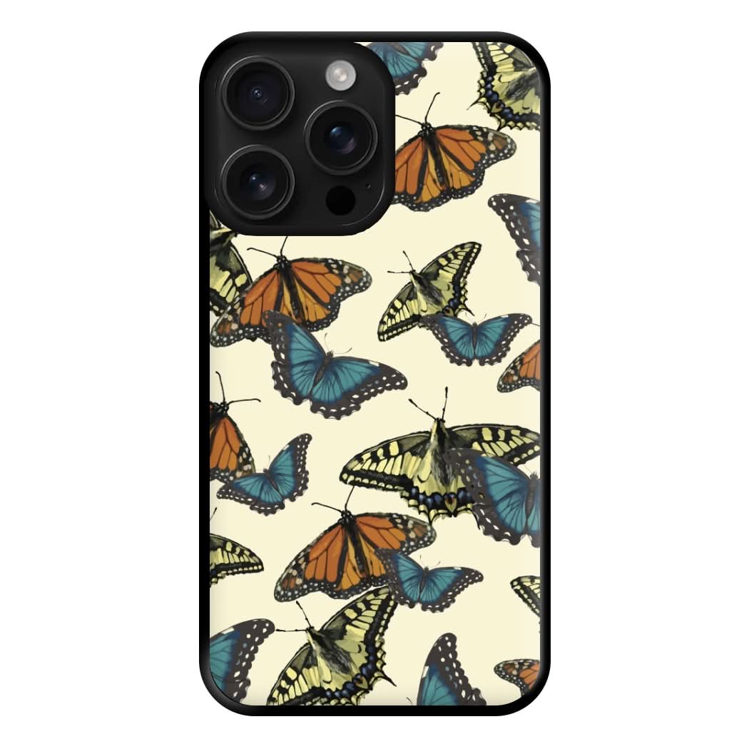 Butterfly Assortment Pattern Phone Case for Apple iPhone, Samsung Galaxy, Huawei and Google Pixel