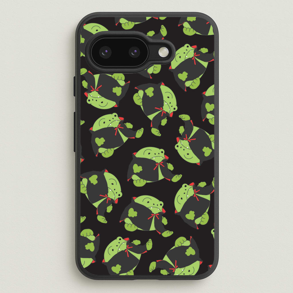 Vampire Frog Pattern - Halloween Google Pixel 9a Case