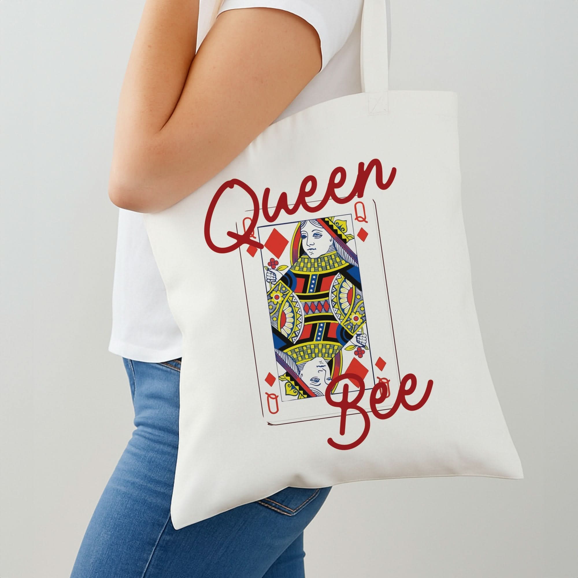 Queen Bee Playing Card Shoulder Bag
