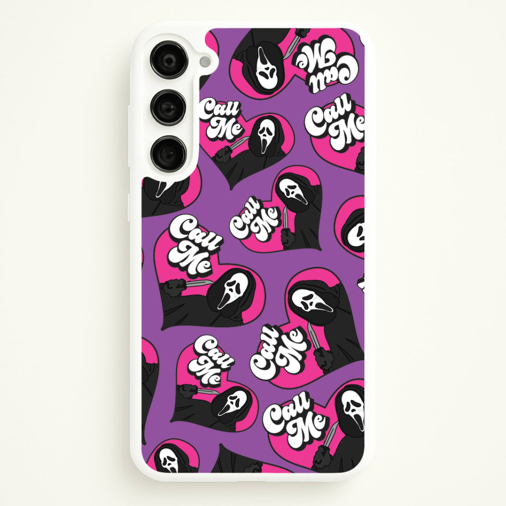 Call Me Heart Pattern Galaxy S23 Plus Case