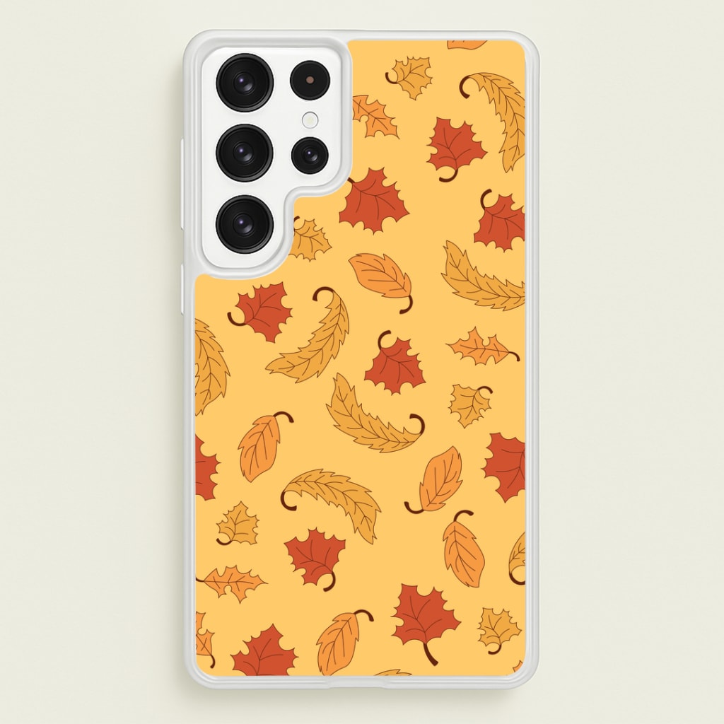 Leaves Assortment Pattern Galaxy S22 Ultra Case