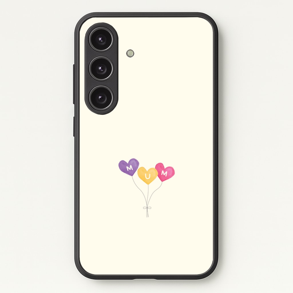 Mum Watercolour Balloons Galaxy S24 Plus Case