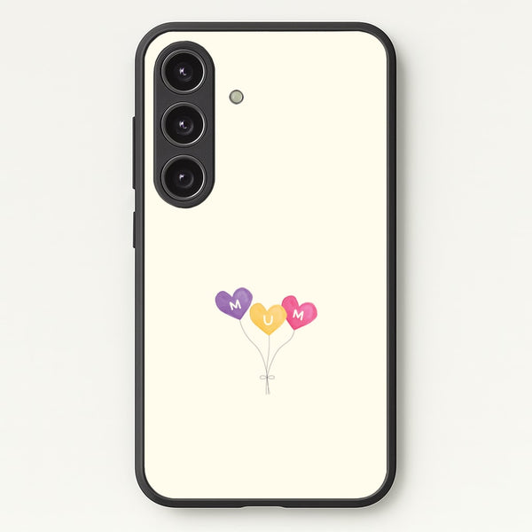 Mum Watercolour Balloons Galaxy S25 Plus Case