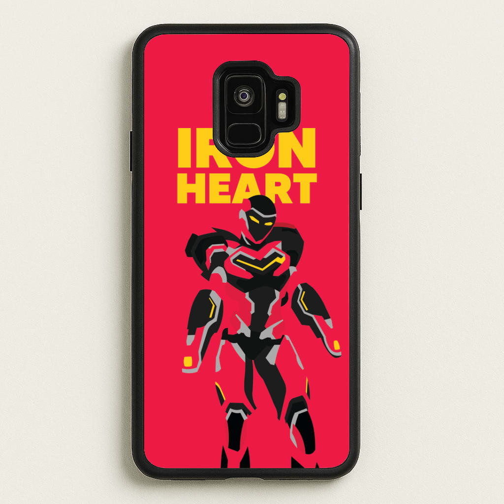 Metal Heart Hero Standing Galaxy S9 Case