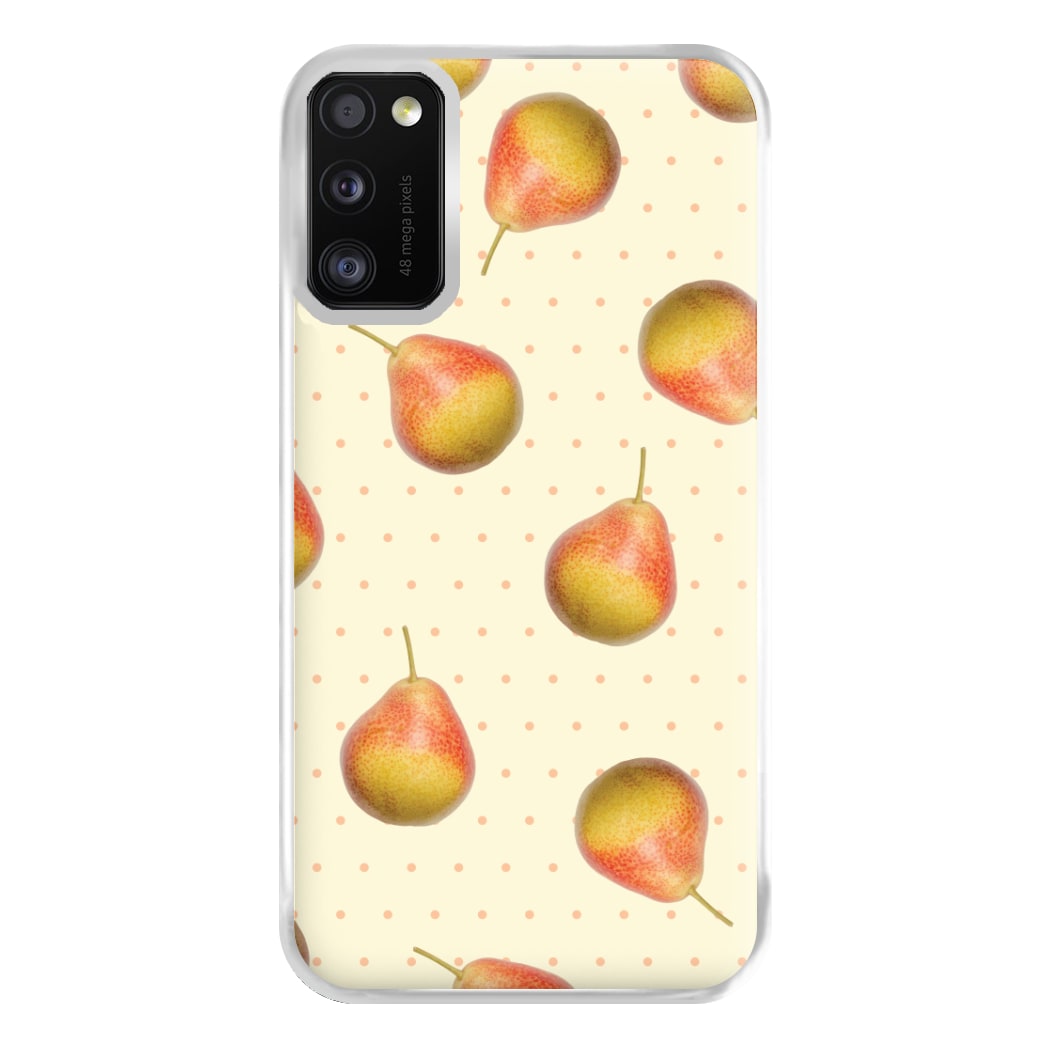 Pears And Polka Dots Pattern Galaxy A41 Case