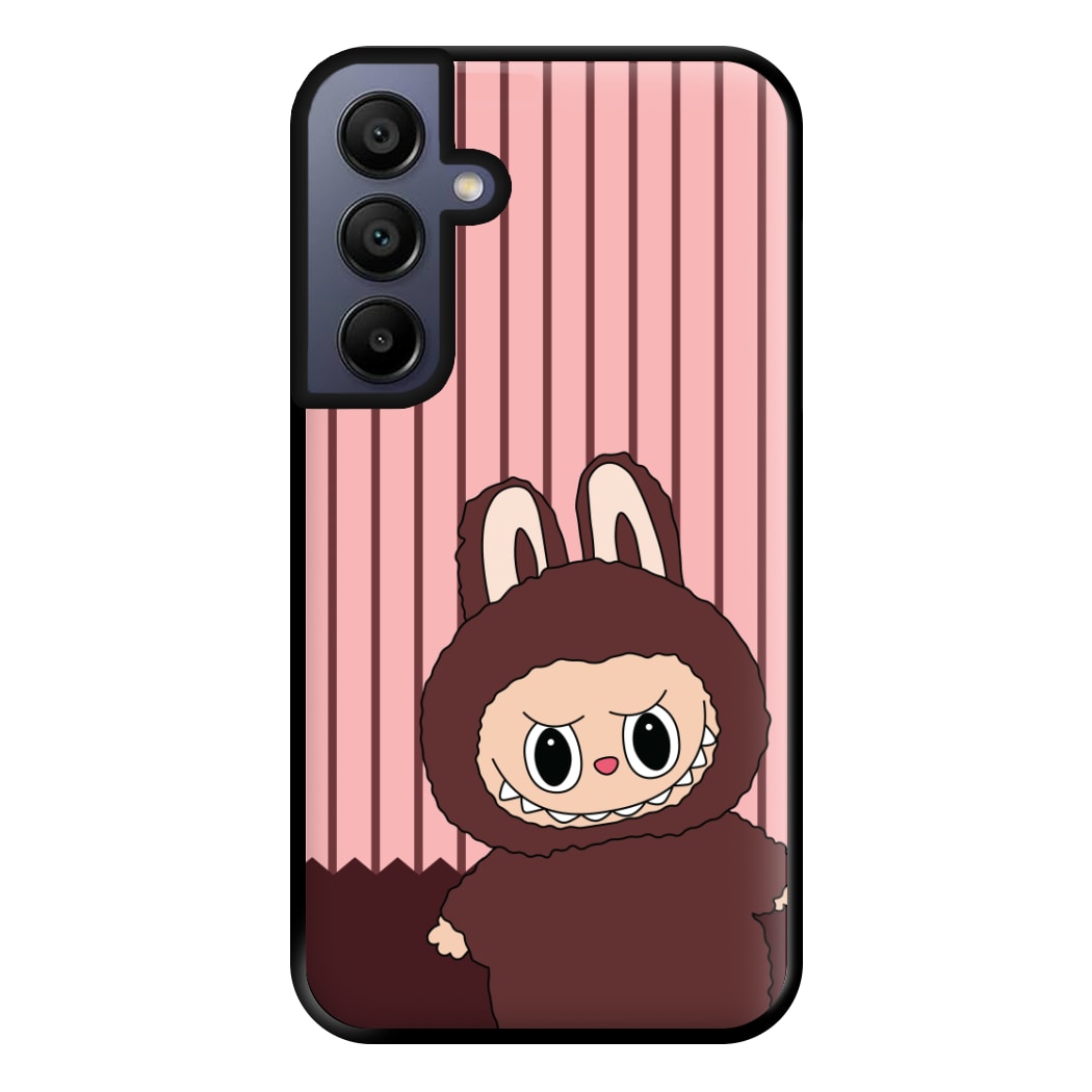 Stripey Cute Brown Monster Galaxy A16 Case