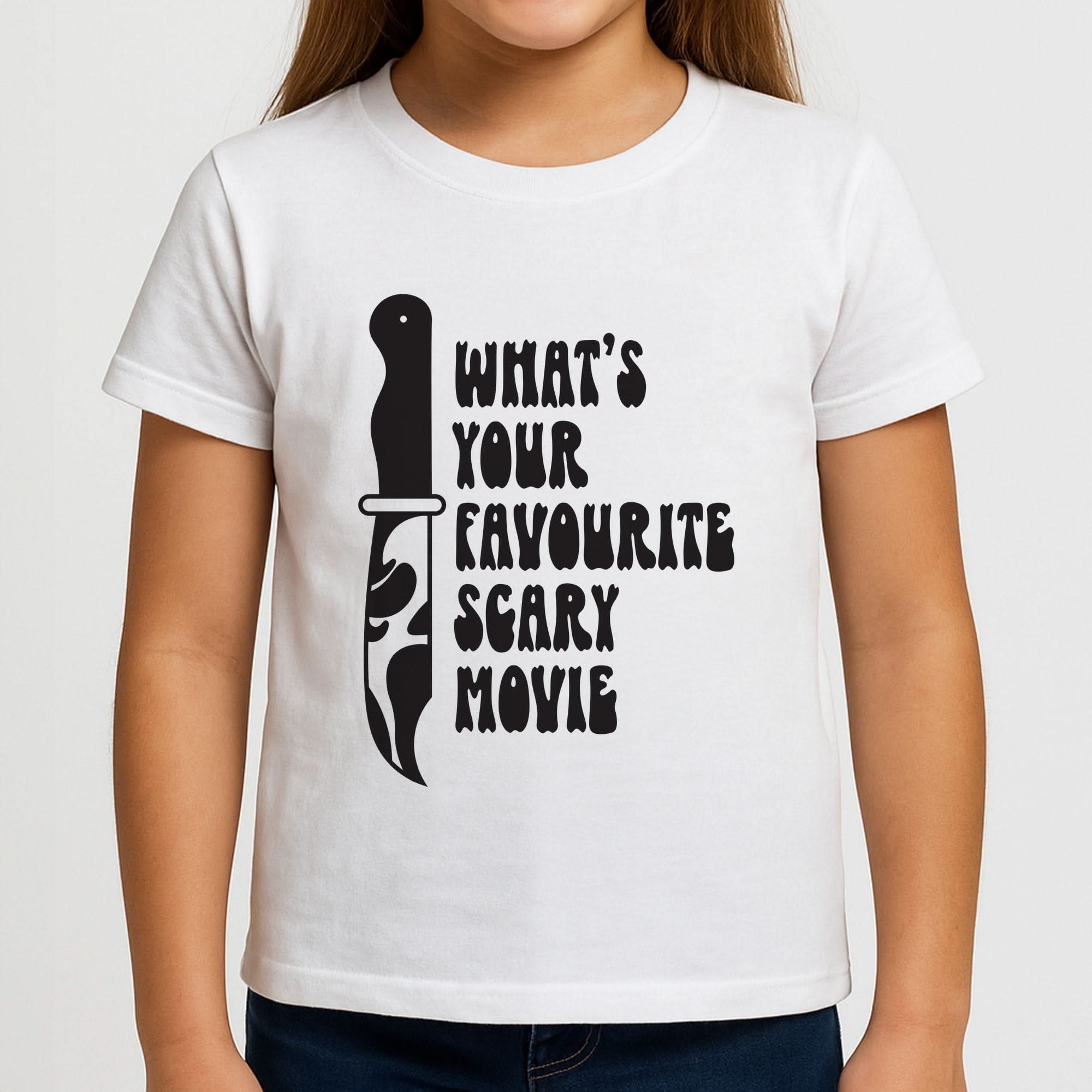 What's Your Favourite Scary Movie Trippy Girls T-Shirt